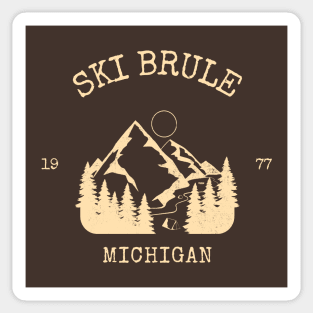 SKI BRULE MICHIGAN Sticker